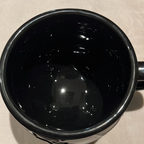 Halloween Black Cauldron Mug with Spiders and Spiderwebs Stoneware - Picture 6 of 8